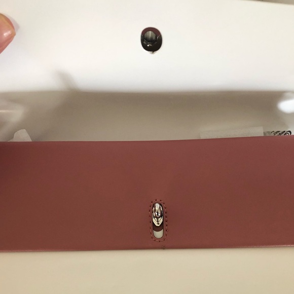 Michael Kors Greenwich Medium Studded Saffiano Leather Shoulder Bag Rose - Picture 13 of 16